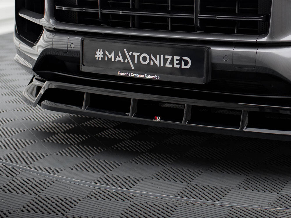 Maxton Design Front Splitter Porsche Cayenne Cayenne SUV / Coupe Mk3 Facelift - PO-CAY-3F-FD1G+FD1RG - Image 4