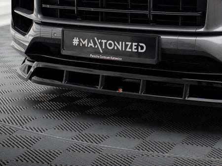 Maxton Design Front Splitter Porsche Cayenne Cayenne SUV / Coupe Mk3 Facelift - PO-CAY-3F-FD1G+FD1RG - Image 4