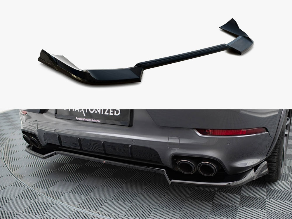 Maxton Design Rear Splitter Porsche Cayenne SUV / Coupe Mk3 Facelift - PO-CAY-3F-RD1G - Image 1