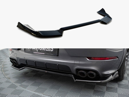 Maxton Design Rear Splitter Porsche Cayenne SUV / Coupe Mk3 Facelift - PO-CAY-3F-RD1G - Image 1