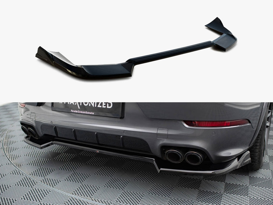 Maxton Design Rear Splitter Porsche Cayenne SUV / Coupe Mk3 Facelift - PO-CAY-3F-RD1G - Image 1