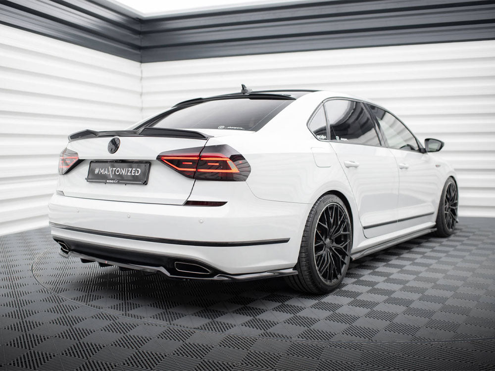 Maxton Design Rear Splitter (Vertical Bars) Volkswagen Passat GT B8 Facelift USA - VW-PA-B7-GT-RD1G+RD2G - Image 2