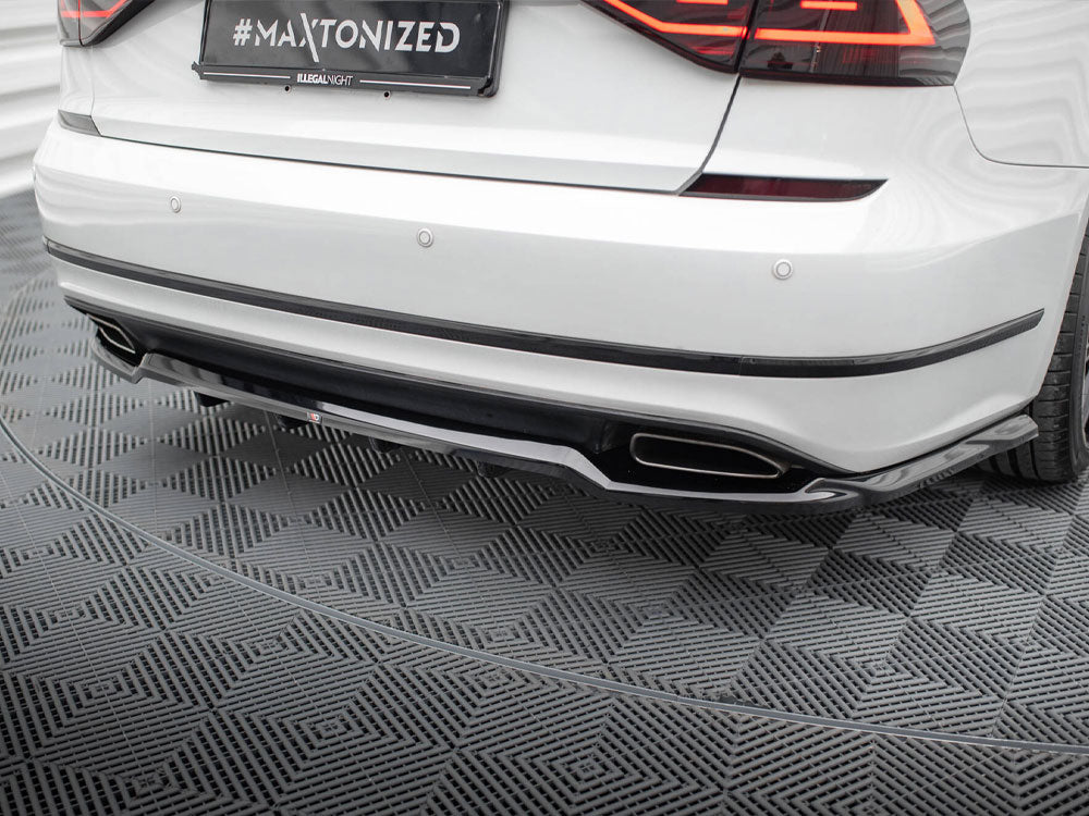 Maxton Design Rear Splitter (Vertical Bars) Volkswagen Passat GT B8 Facelift USA - VW-PA-B7-GT-RD1G+RD2G - Image 3
