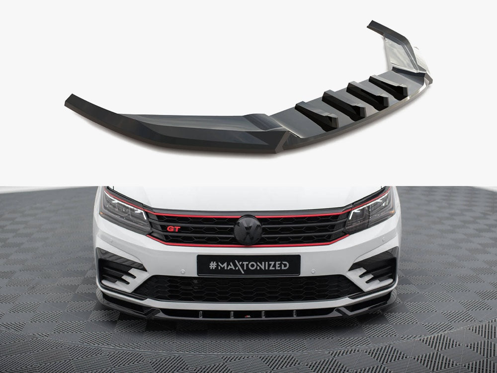 Maxton Design Front Splitter V.1 Volkswagen Passat GT B8 Facelift USA - VW-PA-B7-GT-FD1G - Image 1