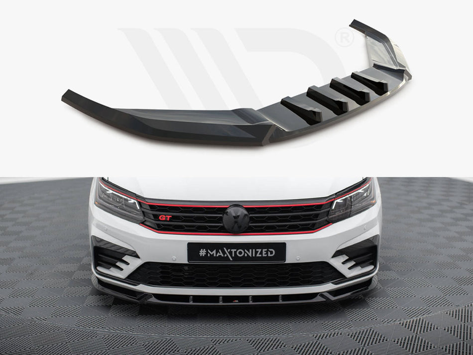 MAXTON DESIGN Front Splitter V.1 Volkswagen Passat GT B8 Facelift USA