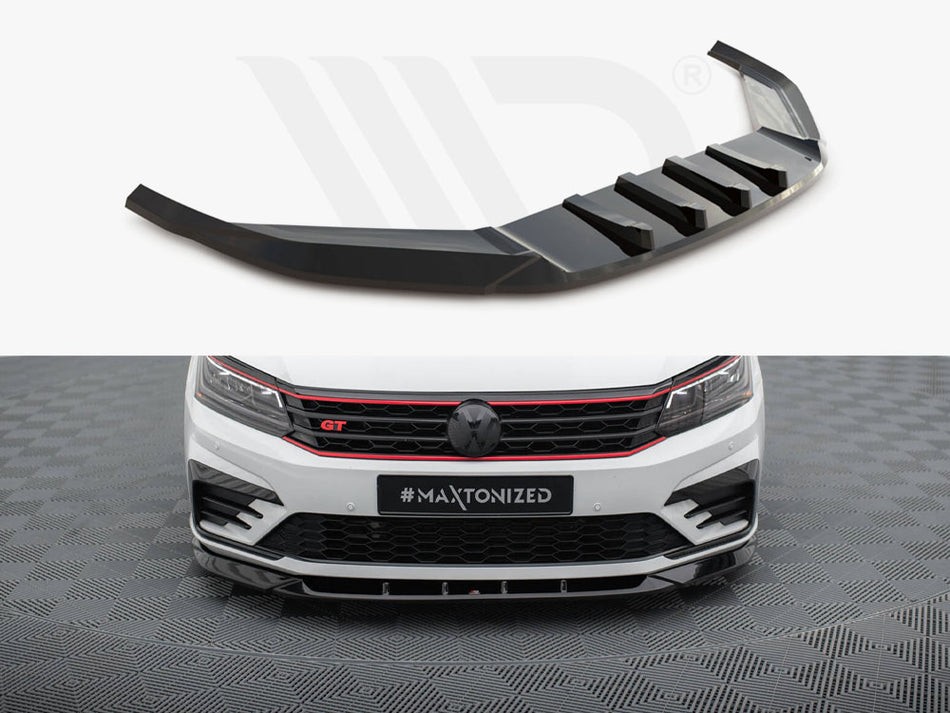 MAXTON DESIGN Front Splitter V.2 Volkswagen Passat GT B8 Facelift USA