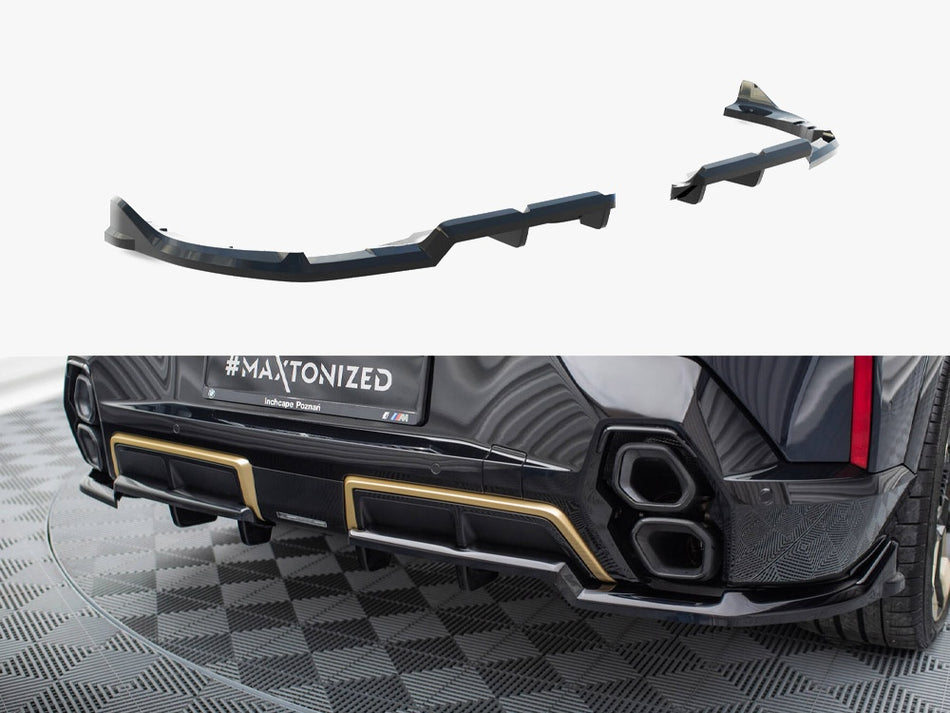 Maxton Design Central Rear Splitter (Vertical Bars) BMW XM G09 - BM-XM-1-RSD1G+RD1G - Image 1