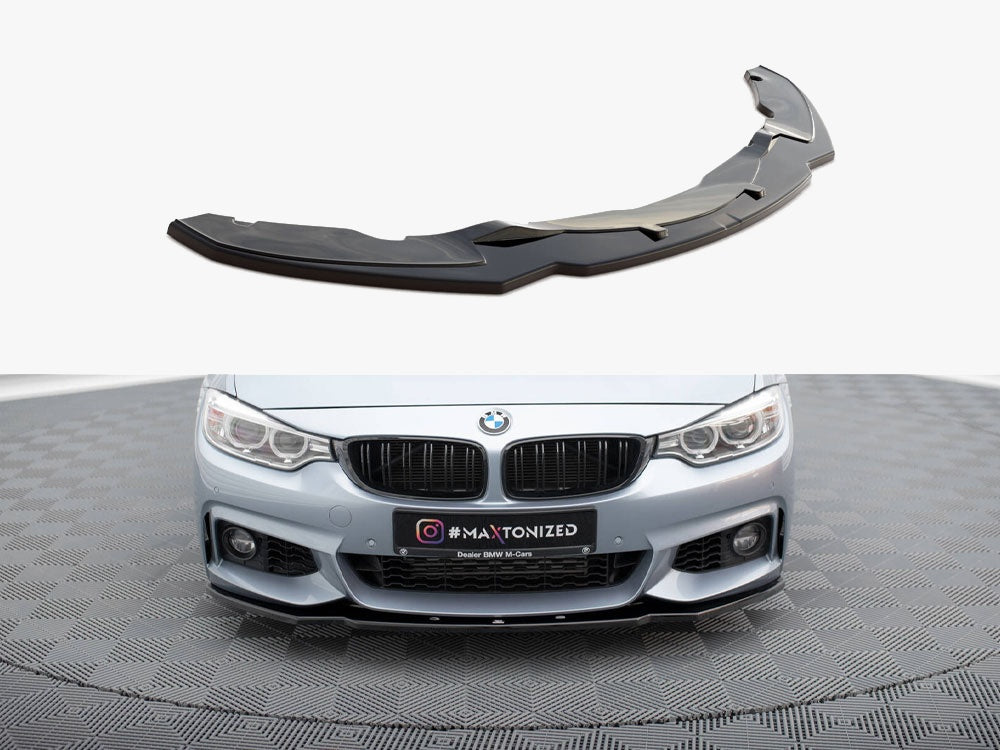 Maxton Design Front Splitter V.1 BMW 4 Coupe / Gran Coupe / Cabrio M-Pack F32 / F36 / F33 - BM-4-F32-MPACK-FD1G - Image 1