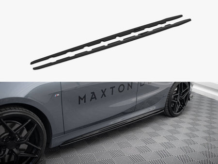 Maxton Design Side Skirts Diffusers V.2 BMW 1 F40 M-Sport / M135i - Carbon Look - BM-1-40-MPACK-SD2C - Image 1