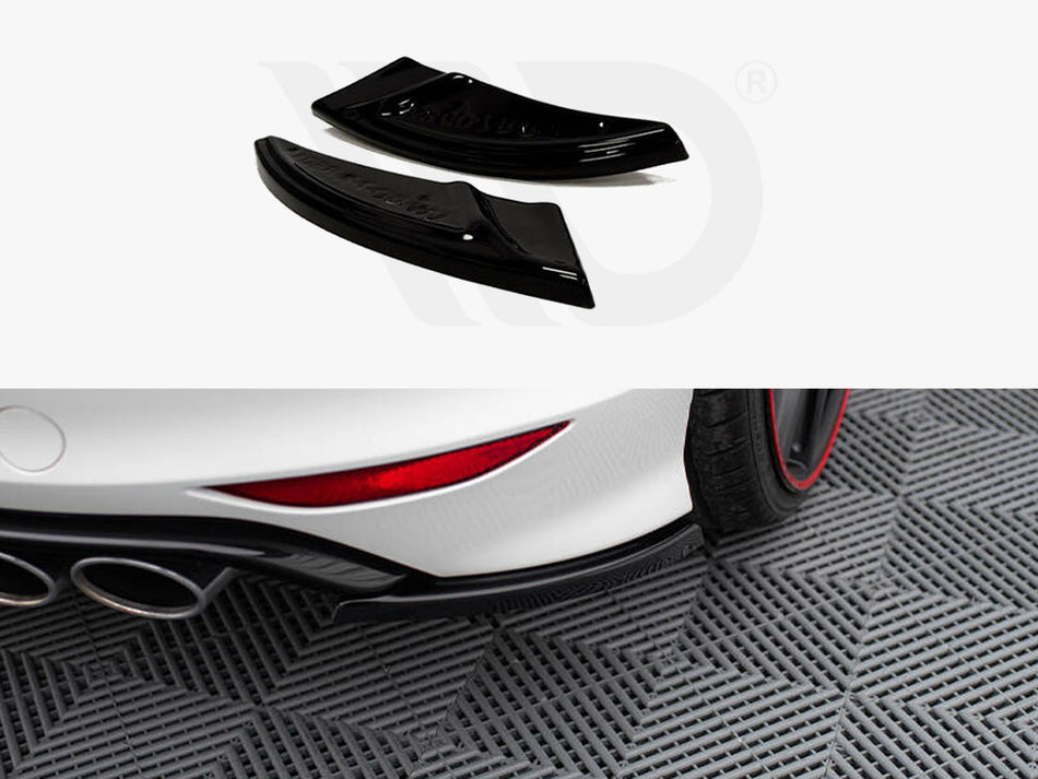 MAXTON DESIGN Rear Side Splitters V.1 VW Golf R / R-Line Mk7 - Textured