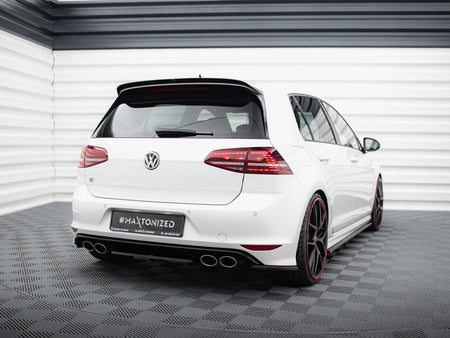 Rear Side Splitters V.1 VW Golf R / R-Line Mk7 - Carbon Look