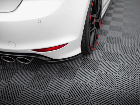 Rear Side Splitters V.1 VW Golf R / R-Line Mk7 - Carbon Look