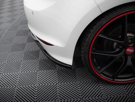 Rear Side Splitters V.1 VW Golf R / R-Line Mk7 - Carbon Look