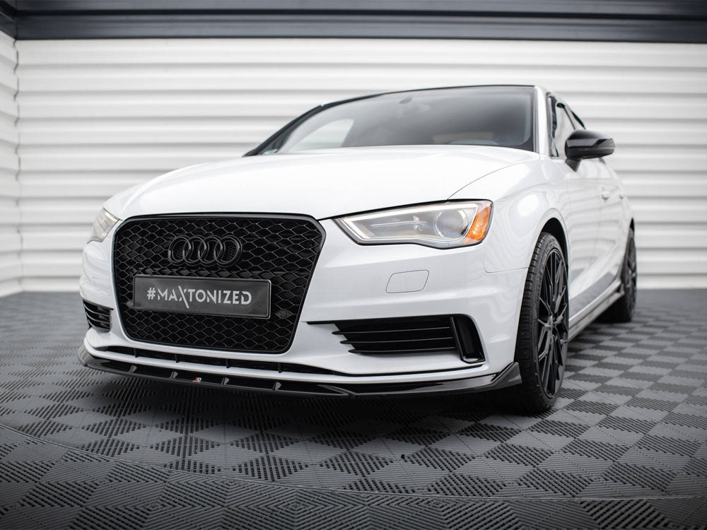 Maxton Design Front Splitter V.1 Audi A3 Sedan 8V - AU-A3-3-S-FD1G - Image 2