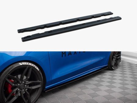 Maxton Design Side Skirts Diffusers V.1 Ford Focus ST / ST-Line Mk4 - FO-FO-4-STLINE-SD1G - Image 1