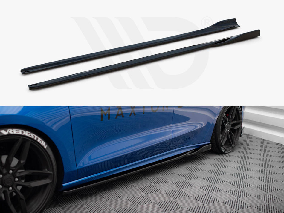 MAXTON DESIGN Side Skirts Diffusers V.4 Ford Focus ST / ST-Line Mk4