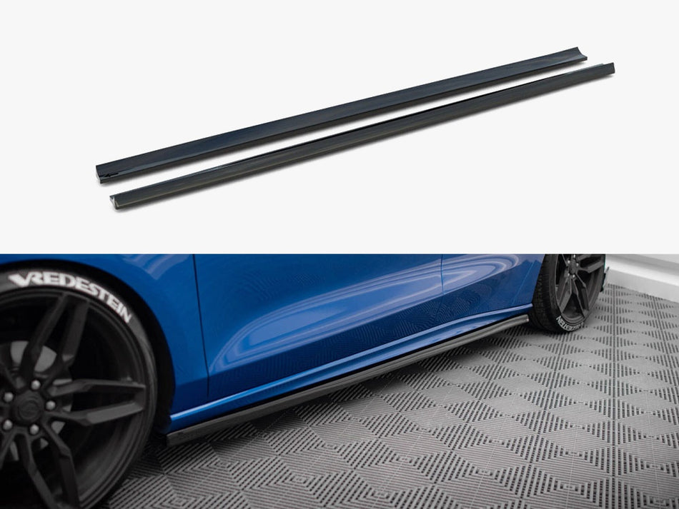 Maxton Design Side Skirts Diffusers V.5 Ford Focus ST / ST-Line Mk4 - FO-FO-4-ST-SD2G - Image 1
