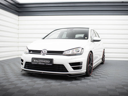 Maxton Design Front Splitter V.2 VW Golf R / R-Line Mk7 - VW-GO-7-R-FD2G - Image 2