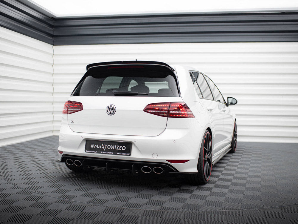 Maxton Design Rear Diffuser &amp; Rear Side Splitters VW Golf R Mk7 Hatchback - VW-GO-7-R-HB-CNC-RS1A - Image 2