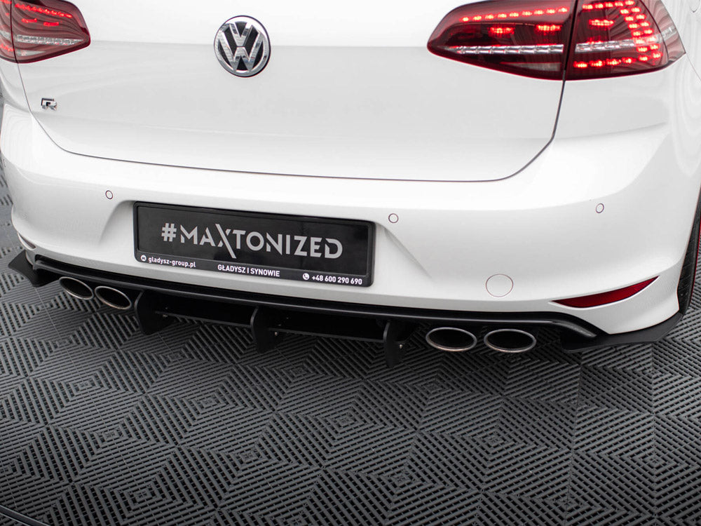 Maxton Design Rear Diffuser &amp; Rear Side Splitters VW Golf R Mk7 Hatchback - VW-GO-7-R-HB-CNC-RS1A - Image 3