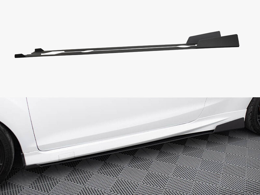 Maxton Design Racing Side Skirts Splitters Ford Fiesta Mk7 ST Facelift - FO-FI-7F-ST-CNC-SD1A - Image 1