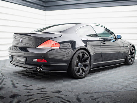 Maxton Design Central Rear Splitter (Vertical Bars) BMW 6 Coupe / Cabrio E63 / E64 - BM-6-63-RD1G+RD2G - Image 2