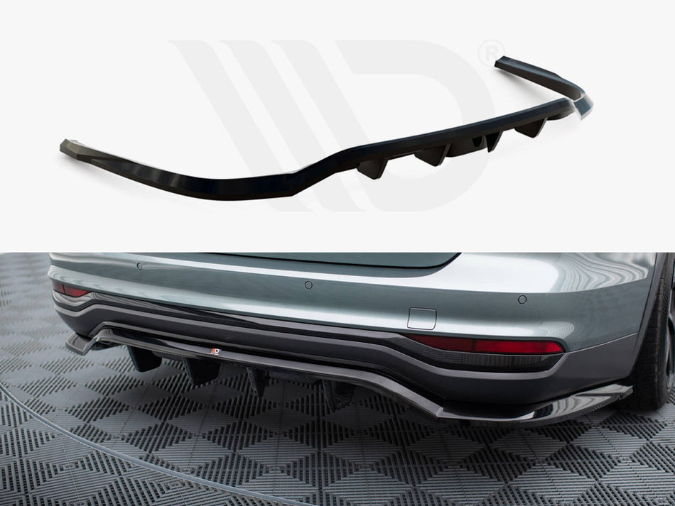 MAXTON DESIGN Central Rear Splitter (Vertical Bars) Audi A6 Allroad C8