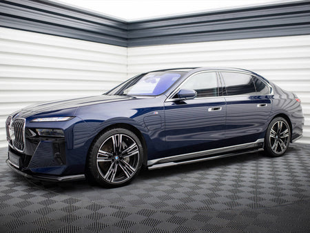 Maxton Design Side Skirts Diffusers BMW 750e M-Pack G70 - BM-7-G70-750E-MPACK-SD1G - Image 2