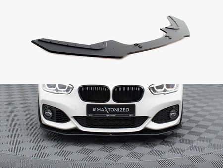 Maxton Design Street PRO Front Splitter V.3 BMW 1 F20 M-Pack Facelift / M140i - BM1F20FMCNC-FD3B - Image 1