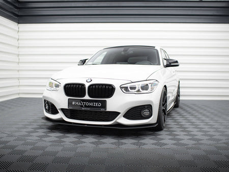 Maxton Design Street PRO Front Splitter V.3 + Flaps BMW 1 F20 M-Pack Facelift / M140i - BM1F20FMCNC-FD3B+FSF1G - Image 2