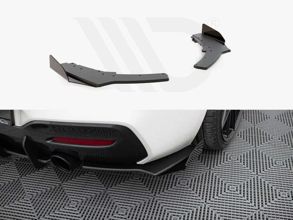 MAXTON DESIGN Street PRO Rear Side Splitters V.2 + Flaps BMW 1 F20 M140i