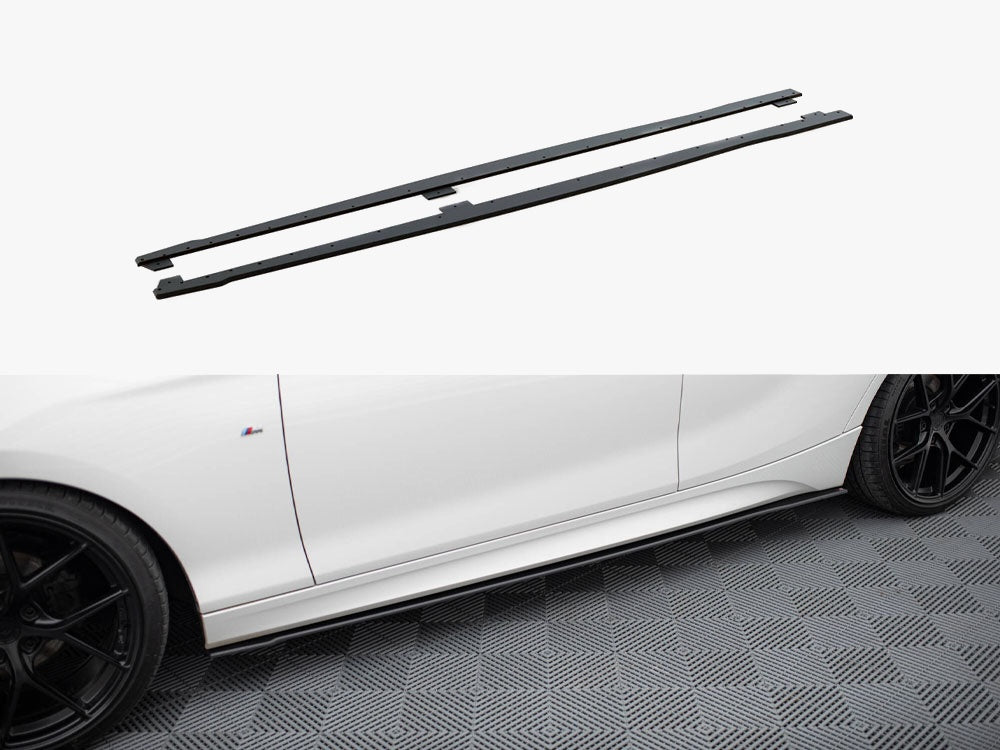 Maxton Design Street PRO Side Skirts Diffusers V.2 BMW 1 F20 M135i / M140i / M-Pack - BM1F20FMCNC-SD2B - Image 1