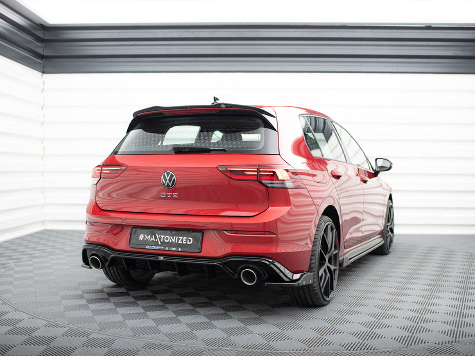 Maxton Design Rear Valance + Exhaust Ends Imitation Volkswagen Golf GTE Mk8 - VW-GO-8-GTI-RS2+RS1R+ - Image 2