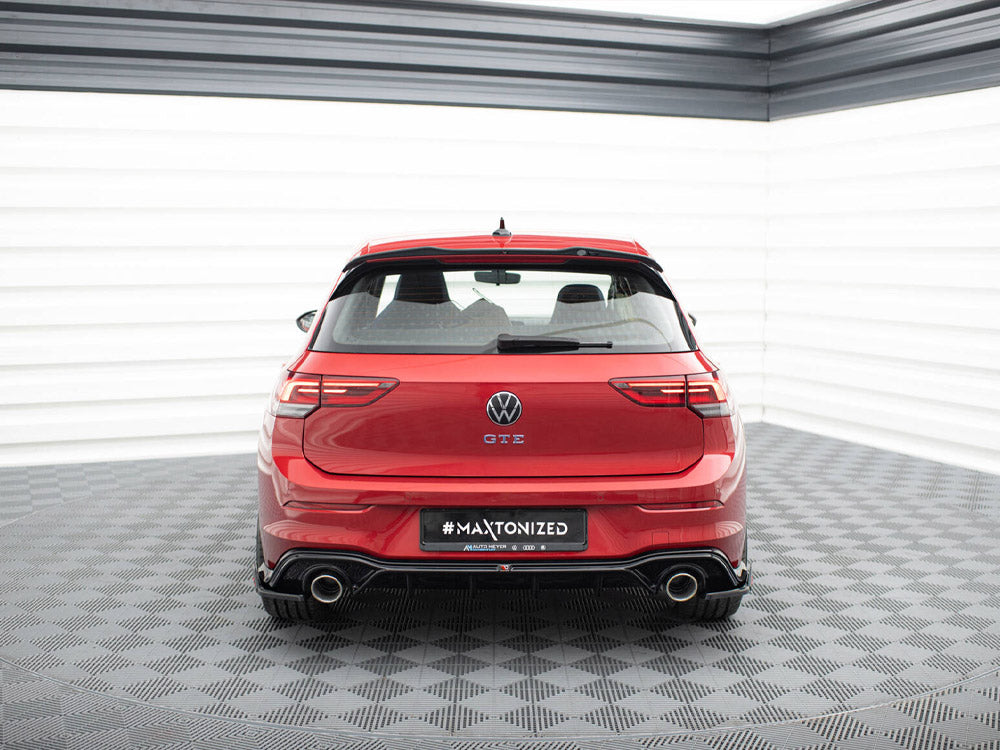 Rear Valance + Exhaust Ends Imitation Volkswagen Golf GTE / R-Line Mk8 / Mk8 Facelift
