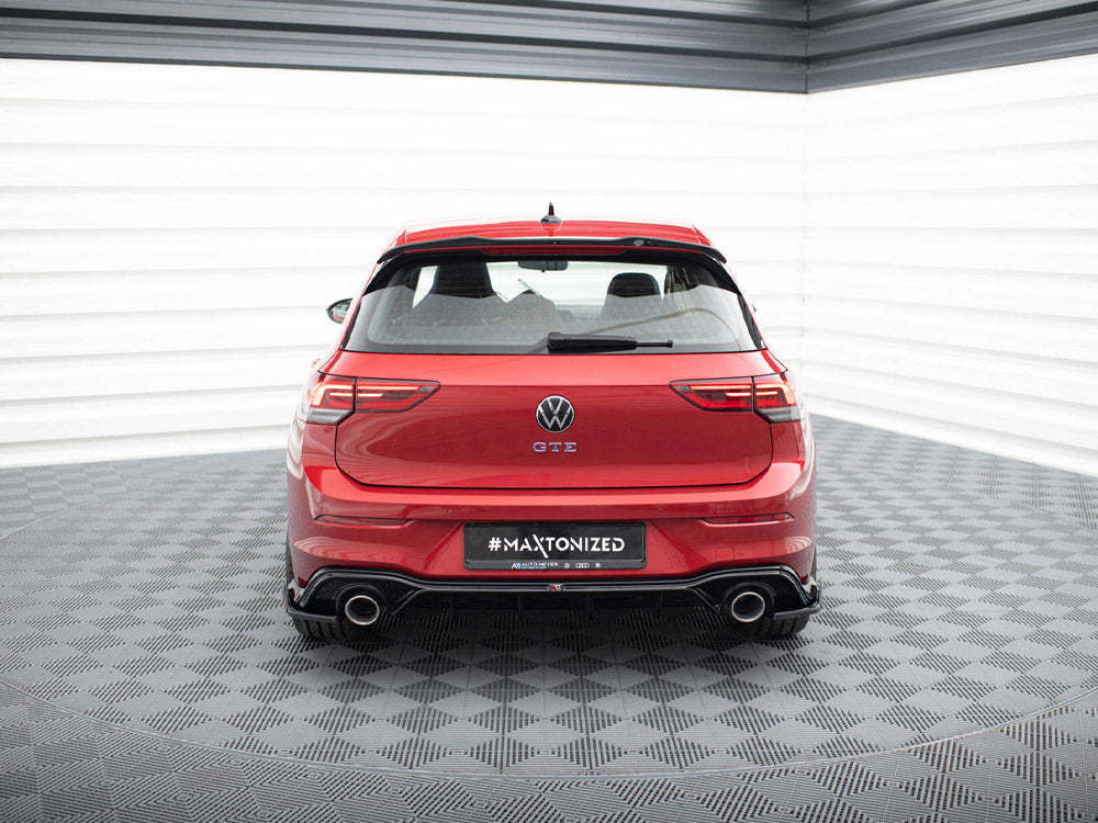 Rear Valance + Exhaust Ends Imitation Volkswagen Golf GTE / R-Line Mk8 / Mk8 Facelift