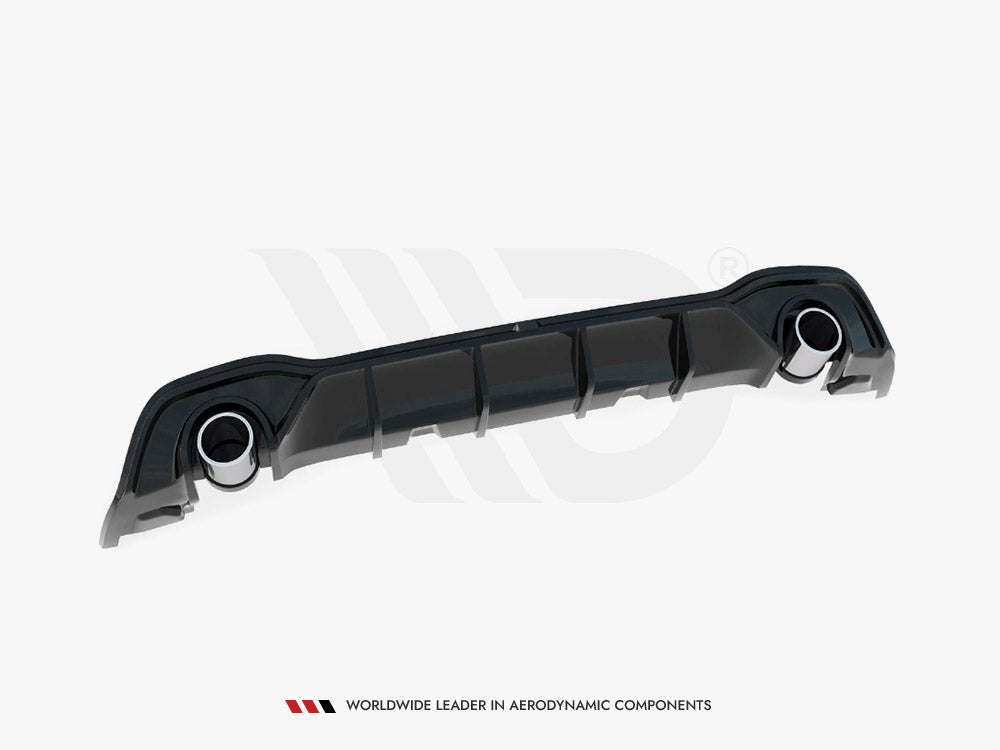 Rear Valance + Exhaust Ends Imitation Volkswagen Golf GTE / R-Line Mk8 / Mk8 Facelift