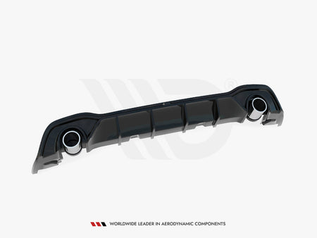 Rear Valance + Exhaust Ends Imitation Volkswagen Golf GTE / R-Line Mk8 / Mk8 Facelift