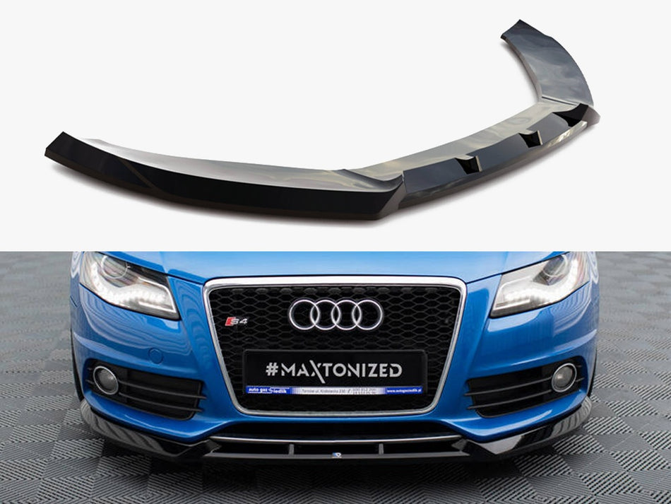 Maxton Design Front Splitter V.4 Audi S4 / A4 S-Line B8 - AU-S4-B8-FD4G - Image 1