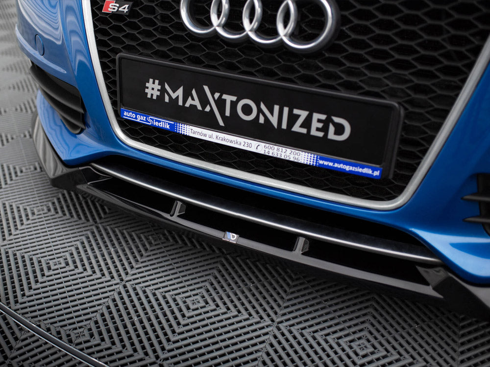 Maxton Design Front Splitter V.4 Audi S4 / A4 S-Line B8 - AU-S4-B8-FD4G - Image 4