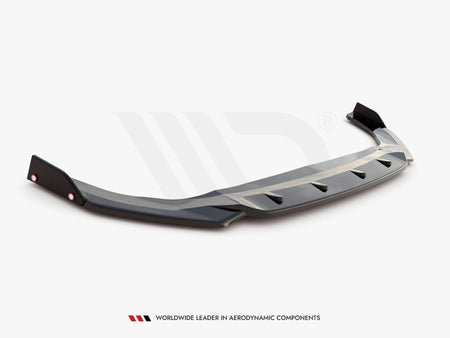 Maxton Design Front Splitter V.2 + Flaps Volkswagen Golf GTI / GTE / GTD / R-Line Mk8 - VW-GO-8-GTI-FD2G+FSF - Image 5