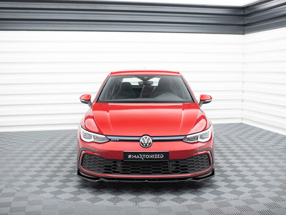 Maxton Design Front Splitter V.2 + Flaps Volkswagen Golf GTI / GTE / GTD / R-Line Mk8 - VW-GO-8-GTI-FD2G+FSF - Image 3