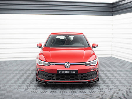 Maxton Design Front Splitter V.2 + Flaps Volkswagen Golf GTI / GTE / GTD / R-Line Mk8 - VW-GO-8-GTI-FD2G+FSF - Image 3
