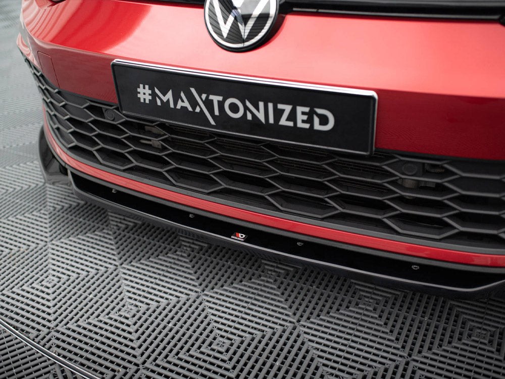 Maxton Design Front Splitter V.2 + Flaps Volkswagen Golf GTI / GTE / GTD / R-Line Mk8 - VW-GO-8-GTI-FD2G+FSF - Image 4
