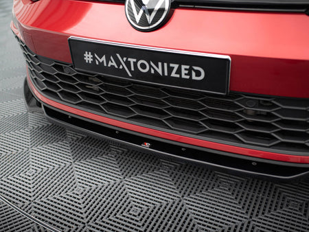 Maxton Design Front Splitter V.2 + Flaps Volkswagen Golf GTI / GTE / GTD / R-Line Mk8 - VW-GO-8-GTI-FD2G+FSF - Image 4