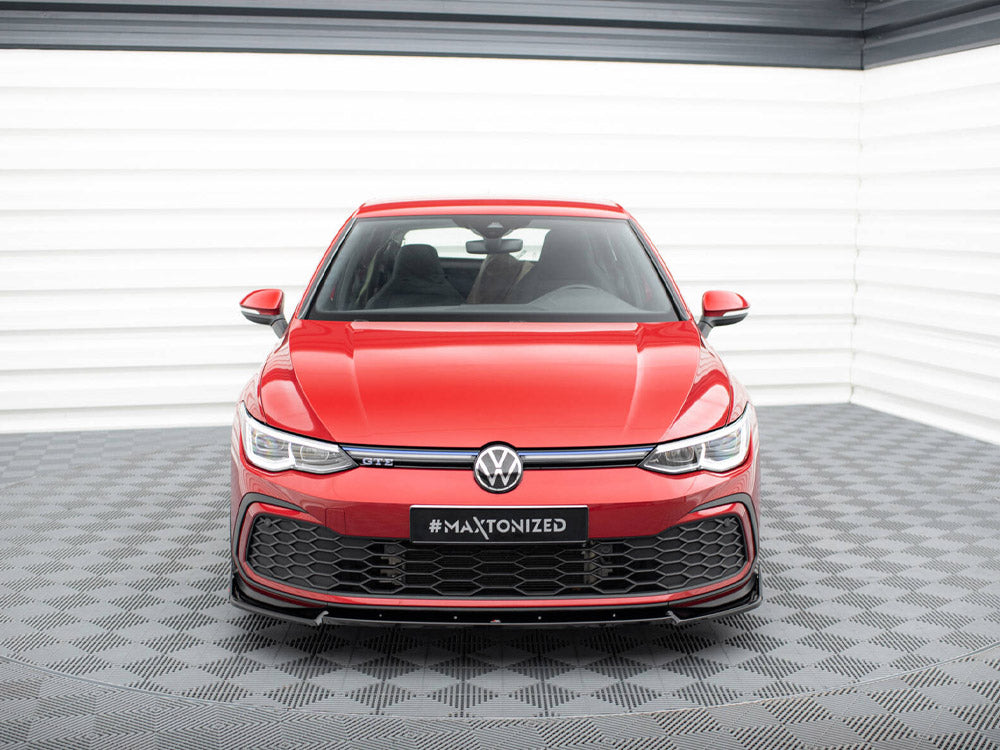Maxton Design Front Splitter V.3 + Flaps Volkswagen Golf GTI / GTE / GTD / R-Line Mk8 - VW-GO-8-GTI-FD3G+FSF - Image 3