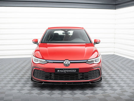 Maxton Design Front Splitter V.3 + Flaps Volkswagen Golf GTI / GTE / GTD / R-Line Mk8 - VW-GO-8-GTI-FD3G+FSF - Image 3