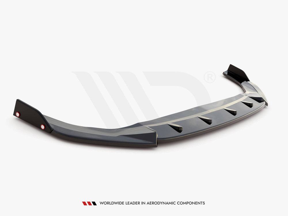 Maxton Design Front Splitter V.3 + Flaps Volkswagen Golf GTI / GTE / GTD / R-Line Mk8 - VW-GO-8-GTI-FD3G+FSF - Image 5