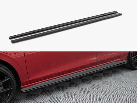 Maxton Design Side Skirts Diffusers V.1 Volkswagen Golf GTI / GTE / GTI Clubsport / GTD / R-Line Mk8 - VW-GO-8-GTI-SD1G - Image 1