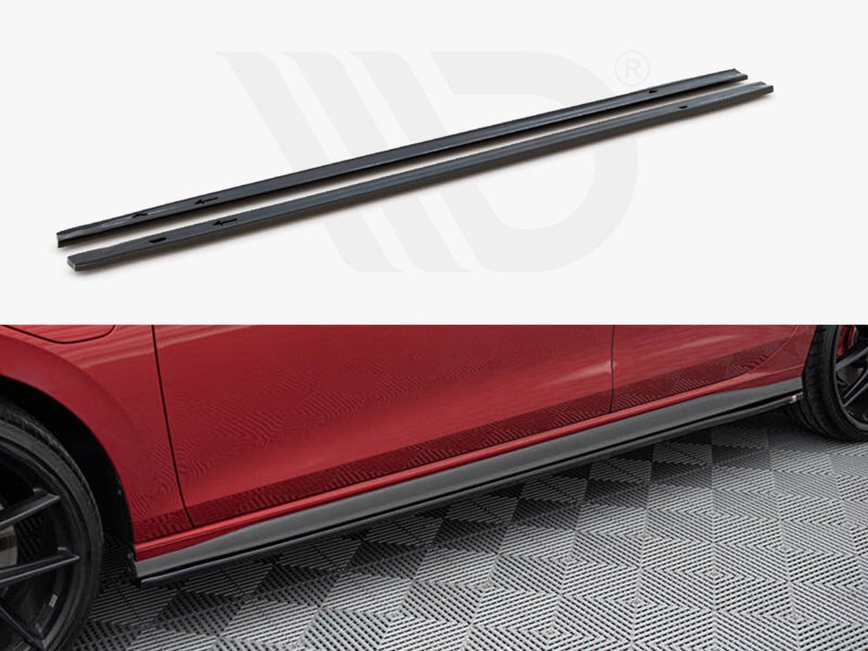 MAXTON DESIGN Side Skirts Diffusers V.1 Volkswagen Golf GTI / GTE / GTI Clubsport / GTD / R-Line Mk8