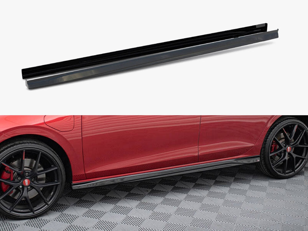 Maxton Design Side Skirts Diffusers V.3 Volkswagen Golf GTI / GTE / GTI Clubsport / GTD / R-Line Mk8 - VW-GO-8-GTI-SD3G - Image 1